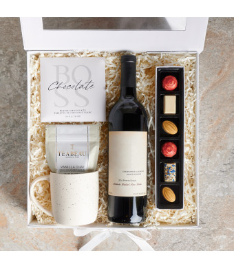 Classy Wine & Tea Gift Box