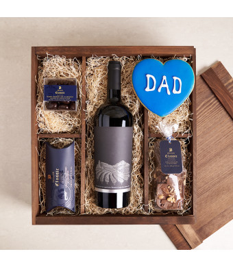 Father's Day Chocolate and Wine Sublime Set, father's day gift baskets, gourmet gifts, chocolate and wine, sweet, gifts 