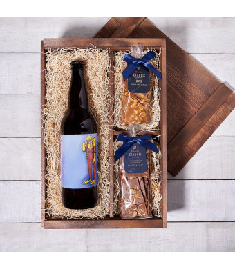 Beer Bark n' Brittle Bonanza Box, beer gift baskets, gourmet gifts, gifts, beer, chocolate, peanuts