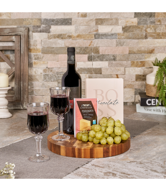 Kosher Wine & Cheese Gift Basket