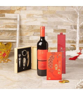 Lunar New Year Gift Set, wine gift, wine, chinese new year gift, chinese new year, lunar new year gift, lunar new year, USA delivery