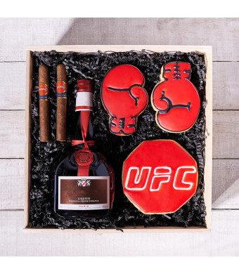 Ultimate Boxing Fan Gift Box, gourmet gift, cookie gift, liquor gift, sports, sports gift
