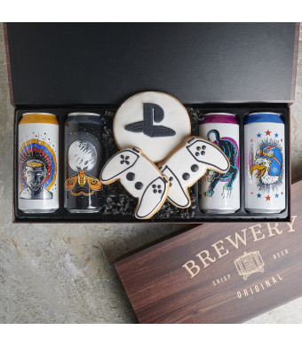 Video Game Cookie & Craft Beer Gift