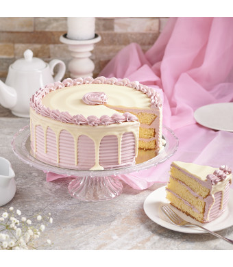 Large Raspberry Vanilla Cake, vanilla cake with raspberry buttercream, cake delivery, gourmet gift, cake gift, cake