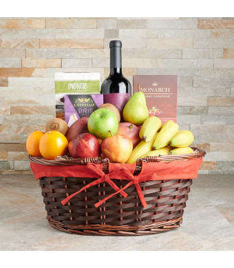 The Amqui Fruit Basket, Gourmet Gift Baskets, Fruit Gift Baskets, Wine Gift Baskets, Chocolate Gift Baskets, USA Delivery