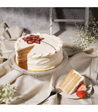 Large Vegan Vanilla Cake, Vegan Cakes, Baked Goods, USA Delivery