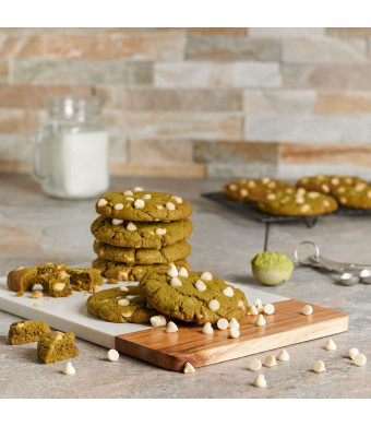 Matcha Cookies with White Chocolate Chips, Cookies, Baked Goods, USA Delivery