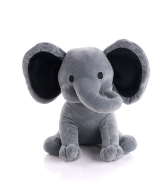 Large Grey Plush Elephant, Baby Boy Toys, Baby Plushies, Plushy Toys, Baby Gifts, USA Delivery