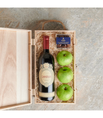 The Milan Wine Crate, Gourmet Gift Baskets, Wine Gift Baskets, USA Delivery