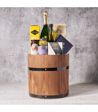 Chateau Ducru-Beaucaillou Champagne Crate, Gourmet Gift Baskets, Champagne Gift Baskets, Jam, Champagne, Pretzels, Crackers, Chocolate Bar, USA Delivery