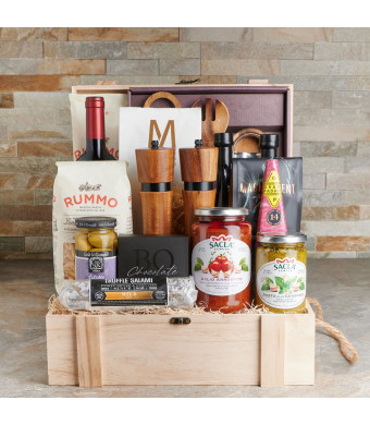 The Napoli Picnic Gift Crate, Gourmet Gift Baskets, Wine Gift Baskets, Canada Delivery`