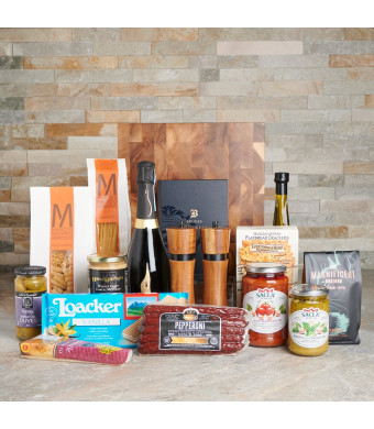 pasta, Meat, Cheese, Champagne, Italian, gourmet gifts, gourmet, Gourmet Gift Basket, gourmet gift basket delivery, delivery gourmet gift basket, gift basket usa, usa gift basket delivery