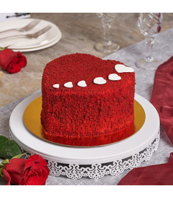 Sweetheart Red Velvet Cake, cake gift, cake, gourmet gift, gourmet, baked goods gift, baked goods, valentines day gift, valentines day