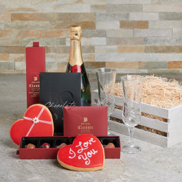 Romance from Venice Gift Basket – Champagne gift baskets – Canada