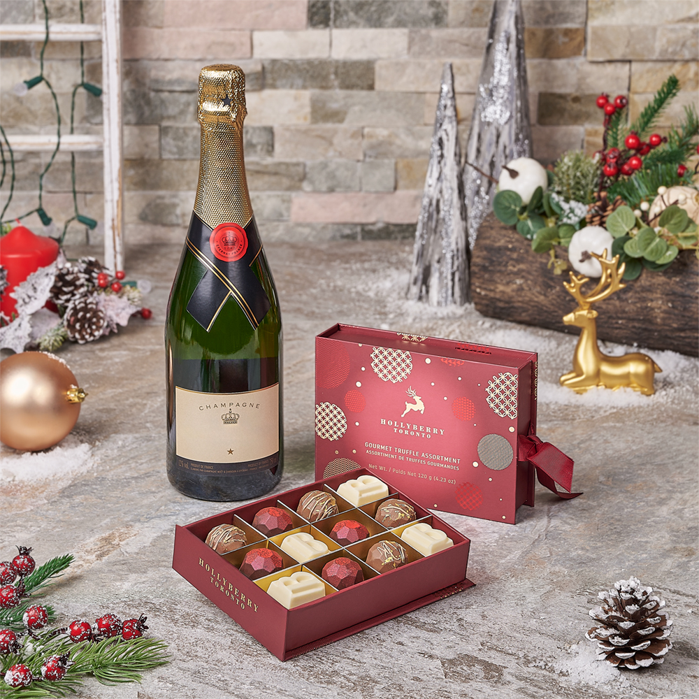 THE EASY DOES IT XMAS CHAMPAGNE GIFT SET