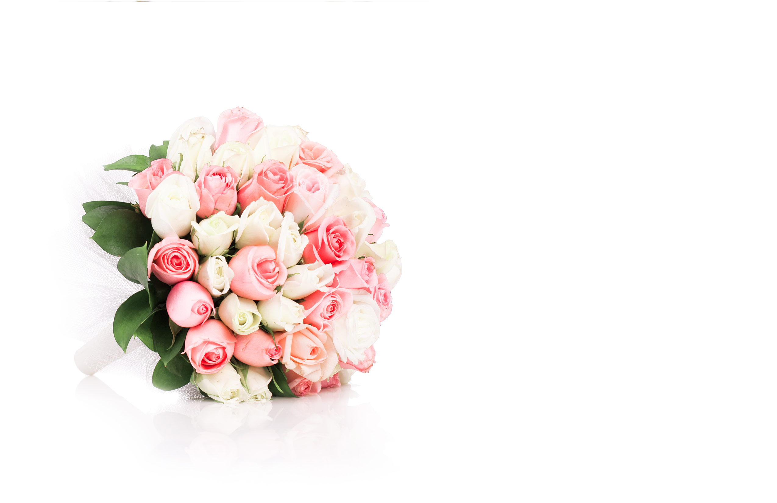 Single Colour Pink Roses Flower Bouquet