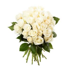 Quiet Reverence White Rose Bouquet - HAZELTON'S | USA