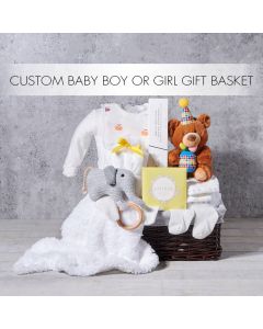 Custom Baby Boy or Girl Gift Basket
