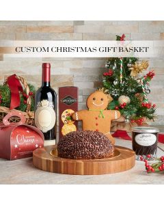 Custom Xmas Gift Basket, Xmas Custom Gift Baskets, Custom Gift Baskets, USA Delivery
