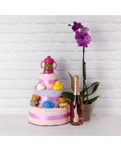 BABY GIRL'S LUXURY FUN SET WITH CHAMPAGNE