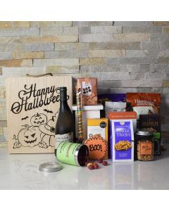 Halloween Spooktacular Gift Crate With Wine