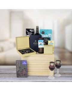 Chocolate & Wine Treat Gift Crate