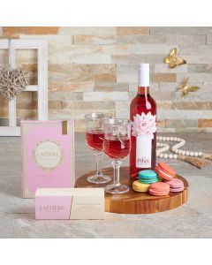 Fantastic Mother’s Day Macaron & Wine Gift Set, wine gift baskets, gourmet gifts, gifts