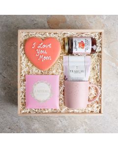 Mom's Indulgences Gift Basket, mother's day gifts, tea gift, mother's day