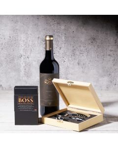 Wine & Medium Dark Chocolate Gift Set