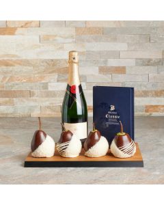 champagne, chocolate, chocolate dipped fruits, champagne gift baskets, baskets, chocolate gift baskets, fruit gift baskets, fruit