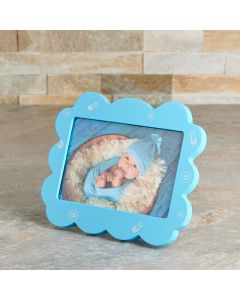 Blue Baby Picture Frame, wooden baby gift, wooden gift, baby gift, baby, baby toy gift, baby toy