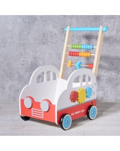 Birbaby My First Car With Abacus, baby gift, baby toy gift, wooden baby toy, wooden toy, baby