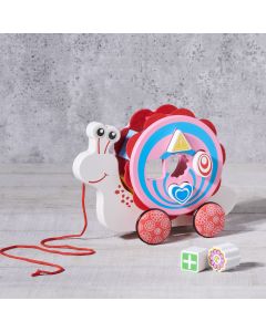 Birbaby Pull Along Snail Toy