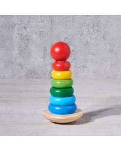 Birbaby Rainbow Stacker Toy, baby gift, baby toy gift, wooden baby toy, wooden toy, baby
