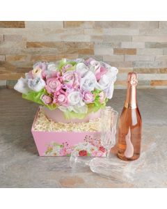 Baby Girl Sweetheart Gift Set, baby gift, baby, sparkling wine gift, sparkling wine, champagne gift, champagne, champagne baby gift, baby girl gift, baby girl, baby, Set 25443-2022