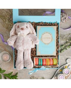 Baby Bunny & Easter Sweets Gift Box, easter gift, easter, chocolate gift, chocolate, cookie gift, cookie, plush gift, plush, gourmet gift, gourmet