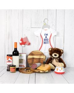Gourmet Goodies Baby Gift Set with Wine
