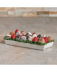 Chocolate Strawberry Platter Gift Set