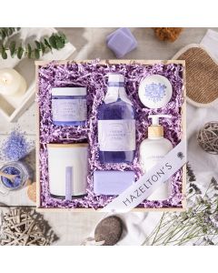 Care & Comfort Spa Gift Crate, gift crate, spa gift crate, mother's day, skincare, lavender, bath and body, spa, spa gift crate delivery, delivery spa gift crate, bath and body crate usa, usa bath and body crate