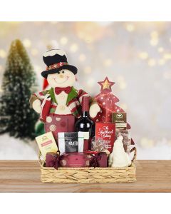 The Happy Snowman Gift Basket