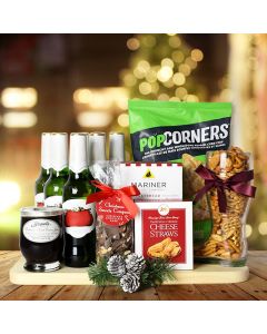 Christmas Beer & Snacks Gift Basket
