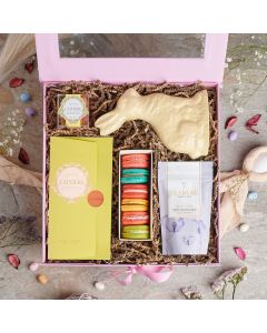Easter Macaron & Chocolate Gift Set, tea gift, tea, chocolate gift, chocolate, gourmet gift, gourmet, macaron gift, macaron