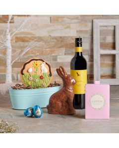 Easter Wine & Chocolate Gift Basket