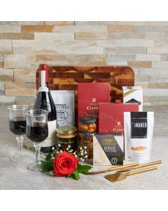 Wine, Chocolate and a Feast Gift Set, Valentine's Day gifts, wine gifts