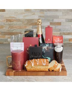 Coffee & Tea Celebration Gift Set, Valentine's Day gifts, sparkling wine gifts