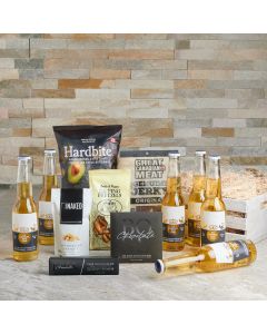 Enduring Snack & Beer Gift Crate, beer gifts, gourmet gift baskets, gourmet snacks