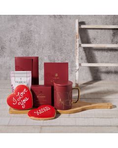 Romantic Morning Valentine’s Day Gift Basket, Valentine's Day gifts