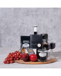 Fruit & Cheese with Wine Gift Set