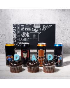 Dad’s Beer and Cupcakes Gift Set