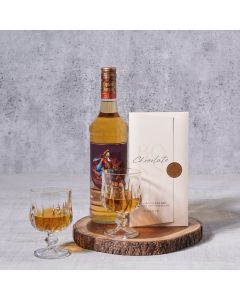 The Gorgeous Spirit of Giving Set, liquor gift, liquor, liquor gift basket, fathers day, fathers day gift, glassware gift